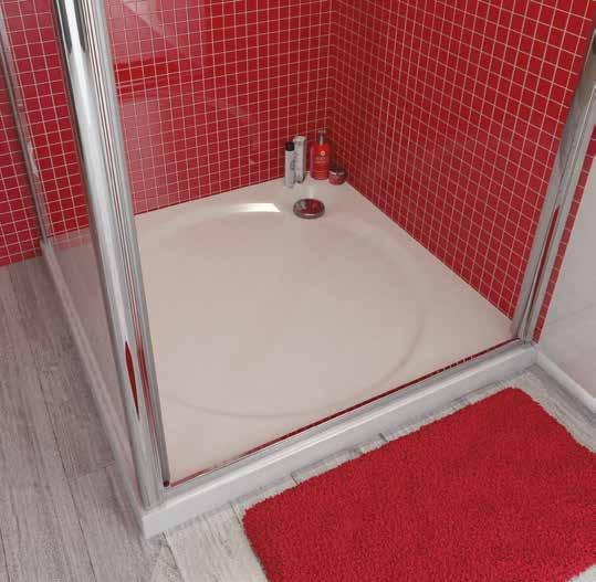 SLIMLINE SHOWERTRAYS SLIMLINE SHOWERTRAYS For alcoves and corners Height to rim 60mm (height to rim with riser kit 185mm) Our slimline showertrays pack a lot of style into a light and slim profile