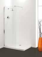 GLASS SHOWER PANELS GLASS SHOWER PANELS Stylus Column shower panels can either be fitted on a designer showertray or attached direct to the floor to create a luxury wetroom.