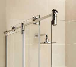 BSEN14428 guarantee Chrome finish hinges Top door runners provide smooth sliding action Chrome finish curved bar handle Share your shower