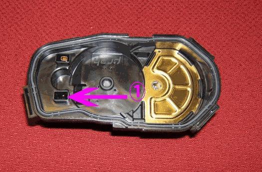 6 of 12 12/28/2015 8:40 PM 14. Observe the TP sensor cover for missing female throttle actuator motor terminals (1).
