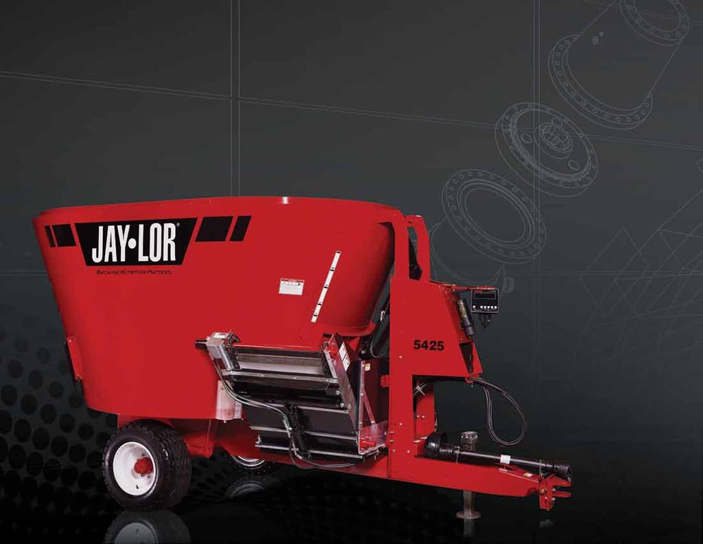 Single Auger Mixers Jaylor Single Auger TMR mixers are available in a variety of configurations ranging in capacity from 350 to 575 cubic feet (ft 3 ).