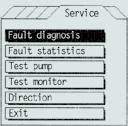 control mode, setpoint value, pump ON / OFF, disabling the manual operating level at the