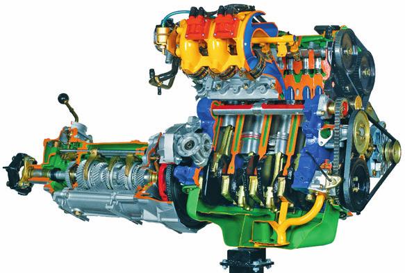 FIAT GAS ENGINE W/MONO-JETRONIC FUEL INJECTION + GEARBOX