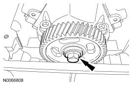 Page 9 of 13 Installation 1. NOTICE: The protruding hub of the high-pressure fuel injection pump drive gear must be facing the high-pressure fuel injection pump.