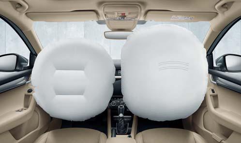 7 AIRBAGS Front driver and passenger airbags, side airbags, head airbags and driver knee airbag are