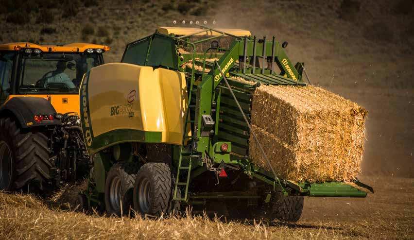 Krone has a comprehensive range of large square balers that offer various chamber dimensions.