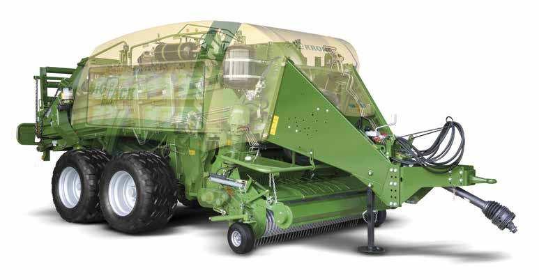 Balers BiG PACK HIGHSPEED LARGE SQUARE BALER High density bales are achieved with Krone s BiG Pack 1290 HDP. Featuring an extra long bale chamber, this baler delivers a new dimension of bale density.