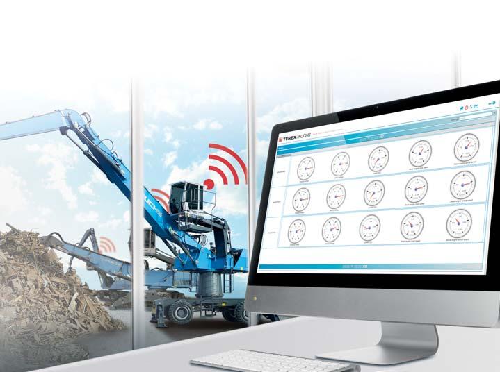 GET A HANDLE ON FLEET MANAGEMENT TEREX FUCHS TELEMATICS SYSTEM: RECOGNIZE AND OPTIMIZE POTENTIAL The Terex Fuchs Telematics system: know exactly how and