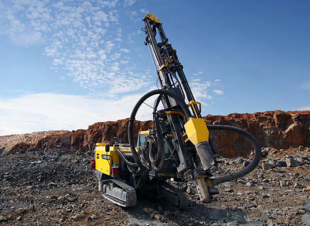 Power and performance Atlas Copco s PowerROC rigs truly live up to their names with enough muscles for even tough conditions.