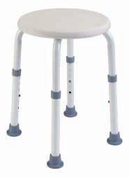 BAD & WC 15 DH-240 243 Shower stools ALUMINIUM DHR-101 Shower stool, round ALUMINIUM Redondo Shower stool, round ALUMINIUM Up to 100 kg Up to 120 kg Up to 120