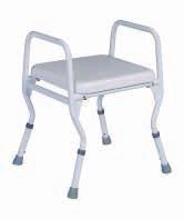 Non-slip rubber feet Height-adjustable to 5 positions Raised sitting position Max.