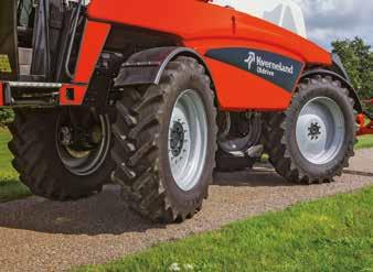 Wheel Axles The hydro pneumatic suspension on both axles provides operator comfort and