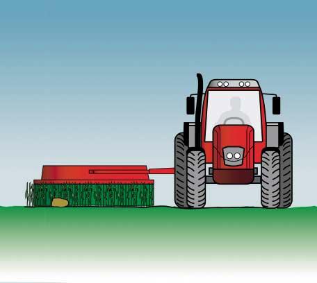 All Taarup disc mowers are equipped with twisted knives ensuring a perfect cut and efficient transport over the cutterbar.