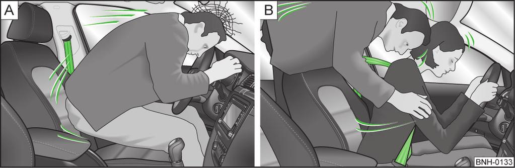 Observe the following instructions for the proper use of the seat belts. Never use a seatbelt to secure two persons (not even children).
