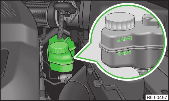 The engine compartment of your car is a hazardous area. While working in the engine compartment, be sure to observe the following warnings» page 155.