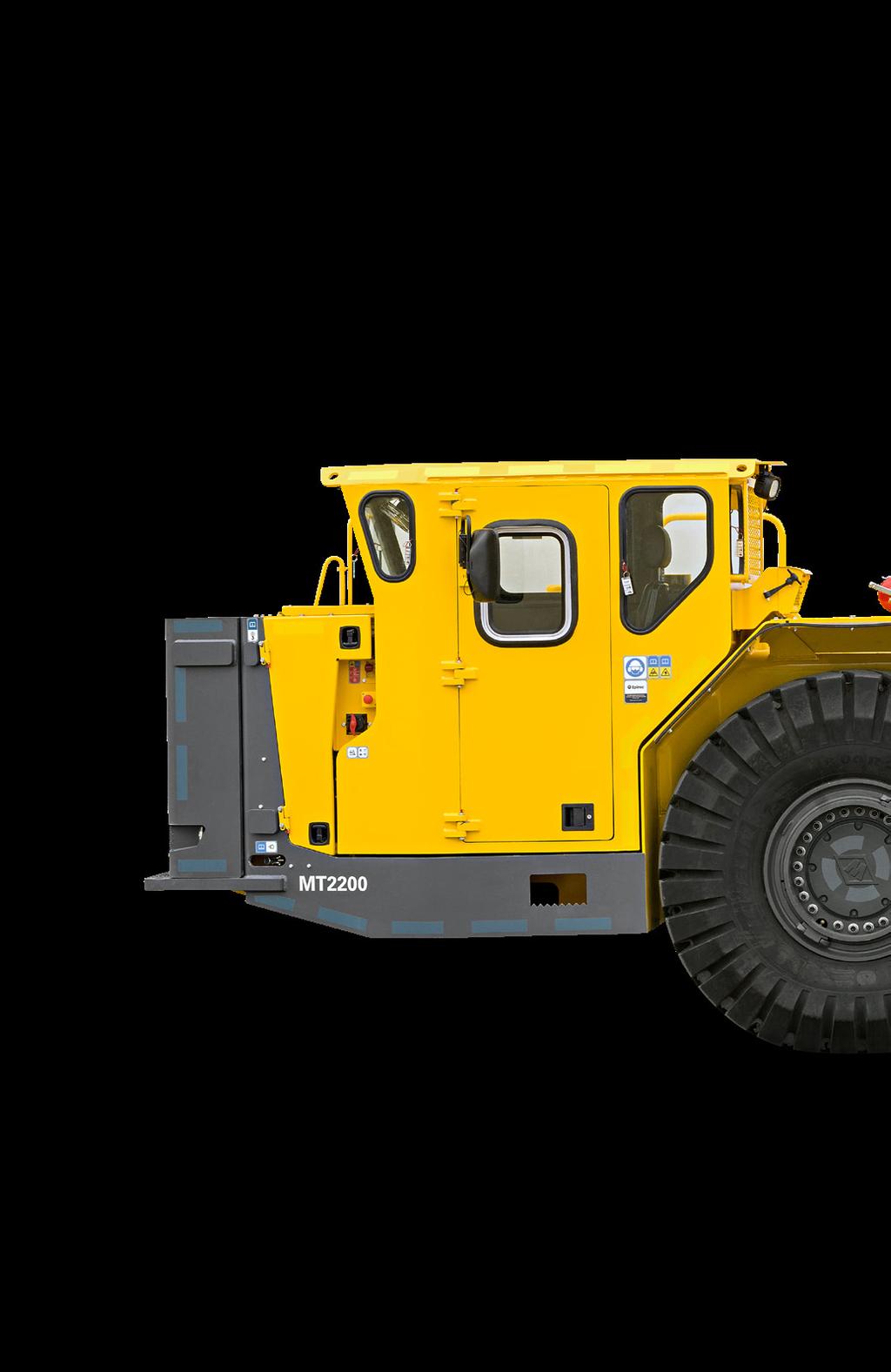 Productive and reliable operations Minetruck MT2200 is a high-capacity truck built for fast, efficient underground haulage.