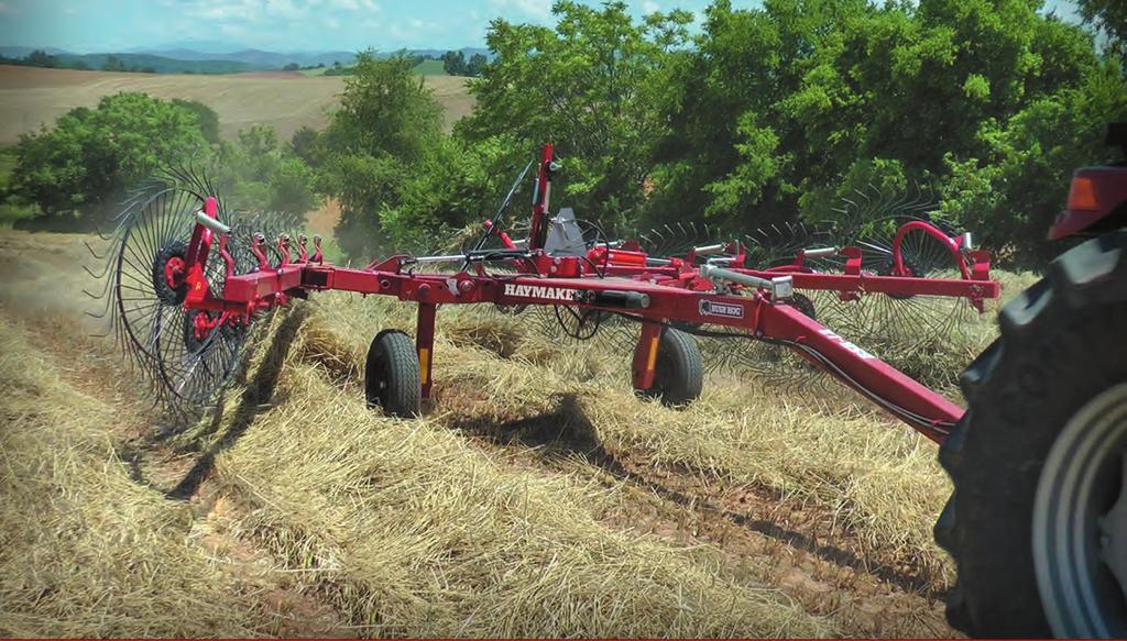 BSR SERIES LIFT WHEEL RAKES The BSR wheel rakes manufactured by Bush Hog are ideal for all conditions especially in rough or unlevel hay fields.