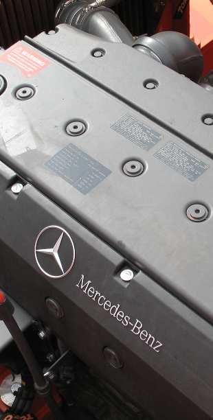 Power unit Mercedes OM926LA, 220 kw engine EURO stage III and Tier III approved Engine diagnostics & protection Fault