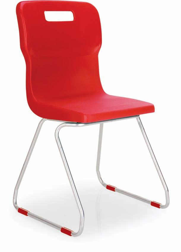 Titan 4 Leg & Skid Classroom Chairs Super strong classroom chairs conforming to EN1729 Parts 1&2 in the UK 4 Colour coded feet to match En1729 colour coded heights Titan 4 Leg Chairs The super strong