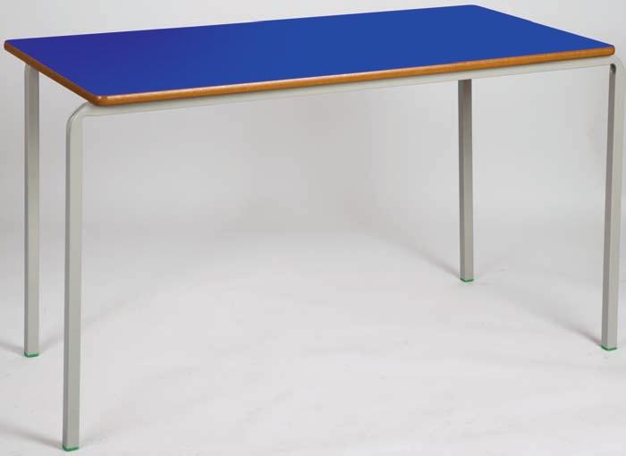 Classroom tables Choose from fully welded or crushbent frames in square, rectangular, trapezoidal & round Square classroom tables All tables feature a one piece powder coated 25mm square box section