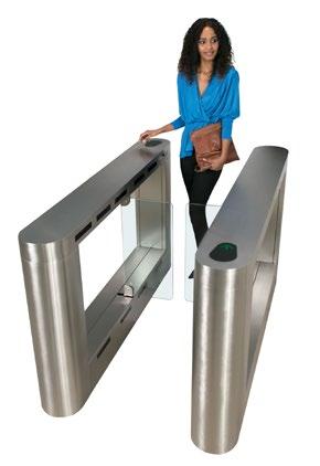 PRESTIGE FULL HEIGHT TURNSTILES FULL HEIGHT GLASS TRITON FULL HEIGHT CURVED GLASS TURNSTILE Form: Curved. high volume access and high An aesthetic access control solution.