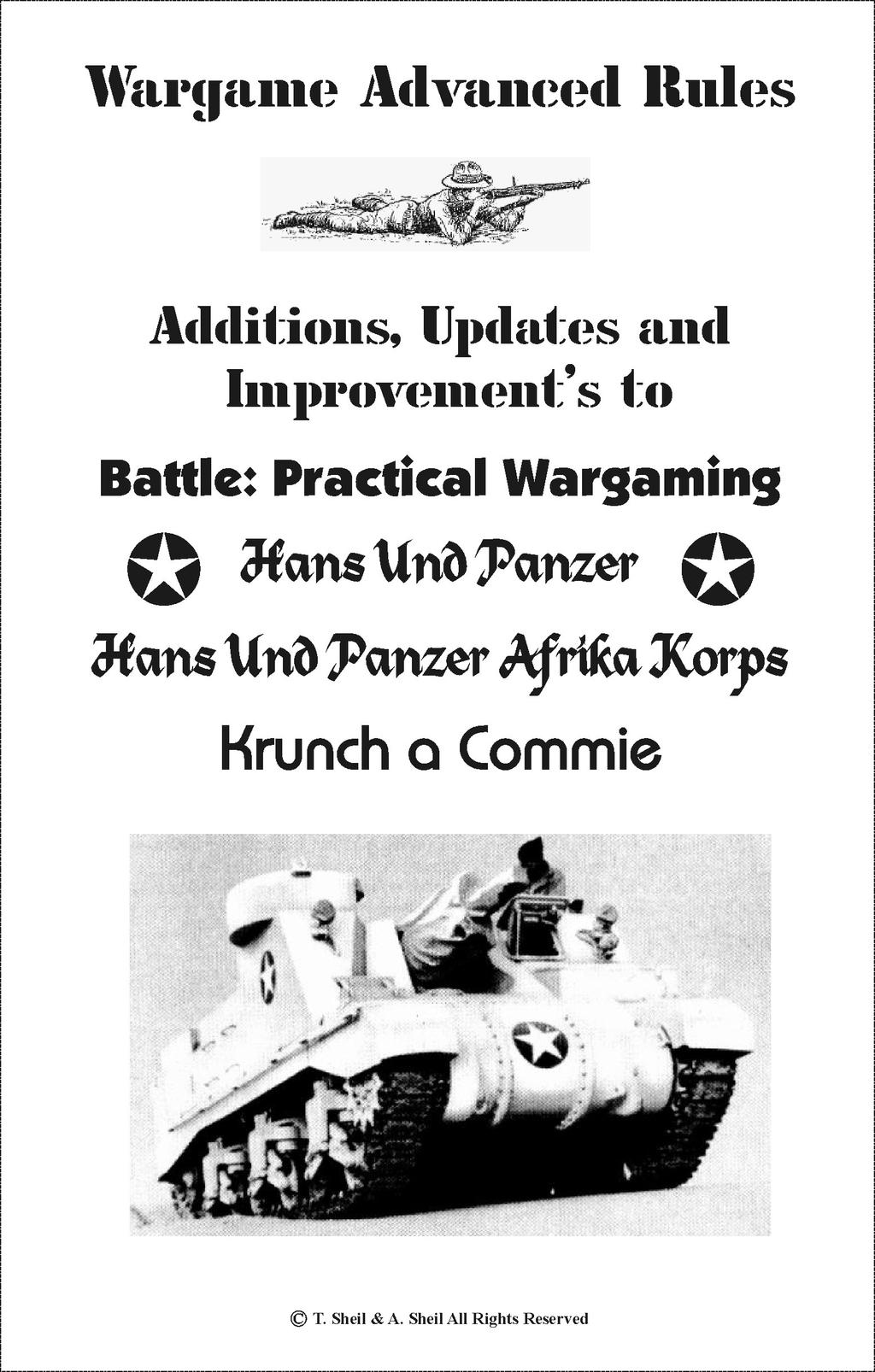 Additions,and Updates to Wargame Rules.