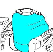 If fluid is spilled, wash with water as soon as possible. Check the fluid in the reservoir.