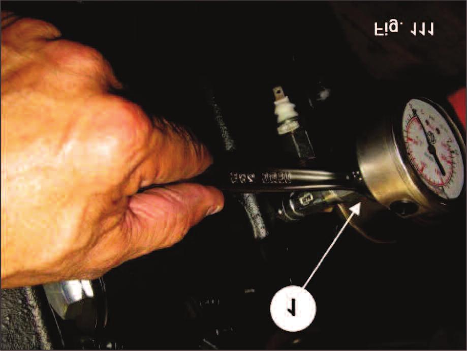 Fit the oil temperature probe (3, fig. 110). Attach the connector (1, fig.