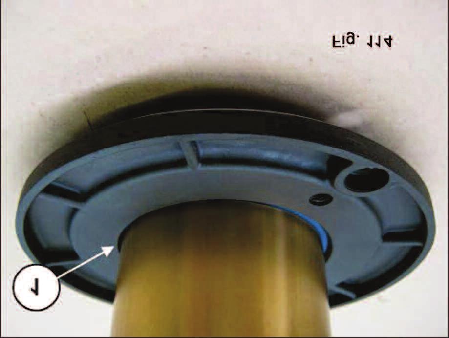 Mount the radial seal ring onto the oil seal cover (1, fig.