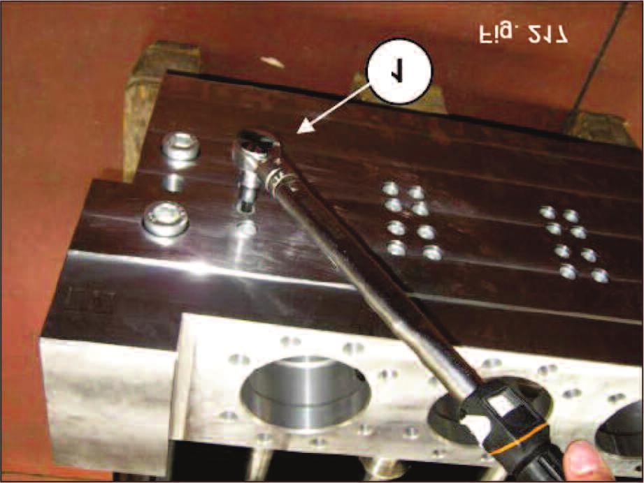 manifold (1, fig. 216) and tighten them using a torque wrench (1, fig.