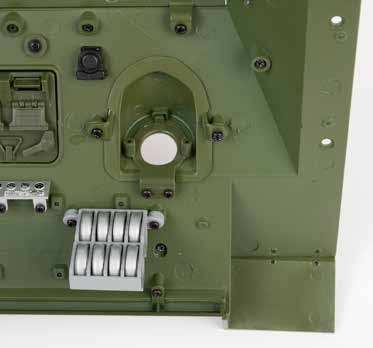 machine-gun mounting plate (032B) into the
