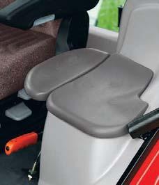 quickly. For further driver comfort an optional lever controls adjustment of the steering column height and tilt.