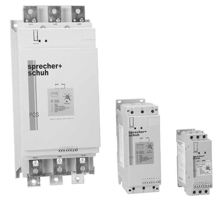 for branch circuit protection (for models up to 37A) 4 The PCS Softstarter Controller is one of Sprecher + Schuh s newest solid-state controllers, with rich features at an economical price.