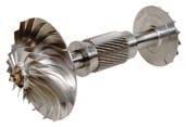 The pinion shafts are designed to operate at the optimized rotational speed for the best efficiency.