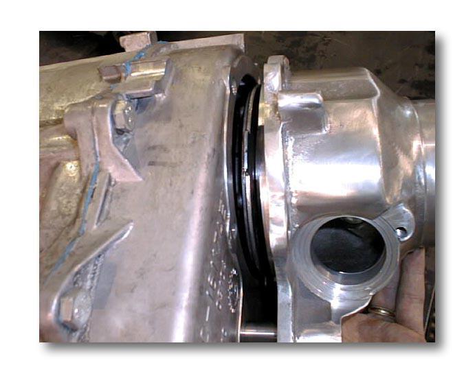 11A) Seal Installed (10) Short Tailhousing Installation: (a) Prelube bearing & seal in new short tailhousing assembly. (Fig. 11A) (b) Apply sealant to tailhousing, mating surface of rear case.