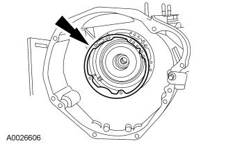 Page 14 of 25 48. Install the input shaft with long-splined end first and install the special tool. 49. NOTE: The No. 1 pump thrust washer is model dependent.