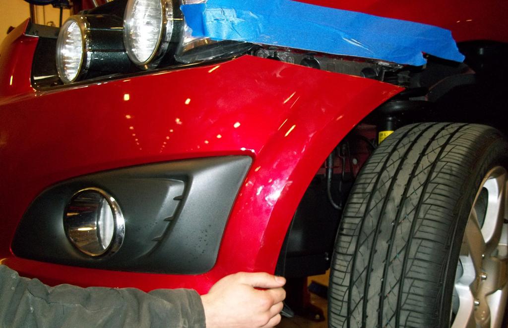 On each side, remove three 13mm (head) bolts to remove the lower bumper to the frame (Fig.J). 11.