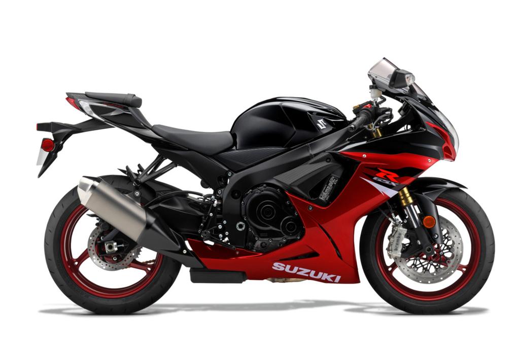 CANDY DARING RED / GLASS SPARKLE BLACK GSX-R750 Experience a breathtaking combination of outstanding engine performance, nimble handling, compact size and light weight.