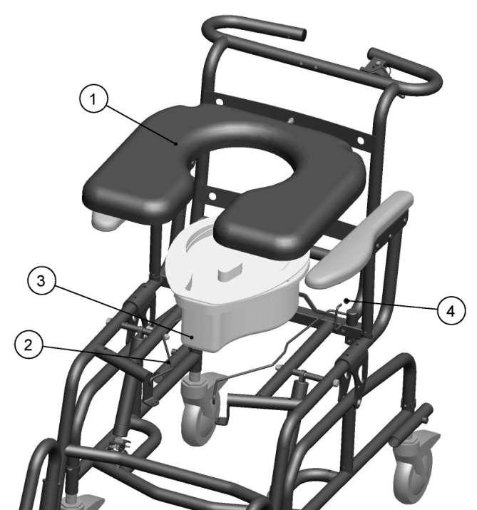 REV. 09/2011 TILT COMMODE September 16, 2011 SEAT PAN 10 SEAT PAN SEAT PAN QTY PART 1 1 SEE BELOW SEAT ASSEMBLY WITH CLIPS REF 2 1 1011886 FORMED WIRE POTTY