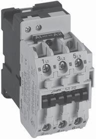 Description Contactors CI 9 DC - 30 DC cover the range 4-15 kw. The operation of the coil is controlled by an electronic circuit. The control voltage is 12 V DC or 24 V DC.