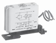 Where separate mounting at the side of contactors is required, a DIN rail mounting base is available. Ordering ETB ON-delay clip-on timers for a.c. control voltage 50/60 Hz Time range Voltage range V 0.