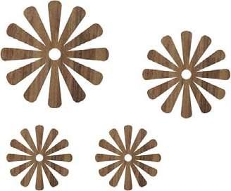 210001 WOOD STICKERS - BIG AUTUMN Real wood with self-adhesive back Set of 5 pcs. 45-90 mm ITEM NO.