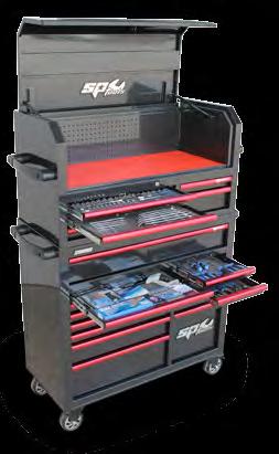 NOW ALSO AVAILABLE IN A SUMO POWER HUTCH SUMO SERIES 5 Drawer Top Box & 13 Drawer Roller Cabinet with Cliklok. Sockets: 1/4 & 3/8 Dr Short, Deep, E-Torx, Hex, Torx & Accessories.