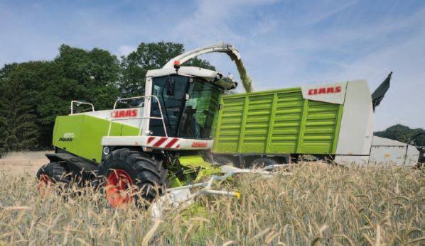 Proven drive concept. The revolutionary drive concept on the JAGUAR was developed by CLAAS engineers in 1993 and still sets the standard today.