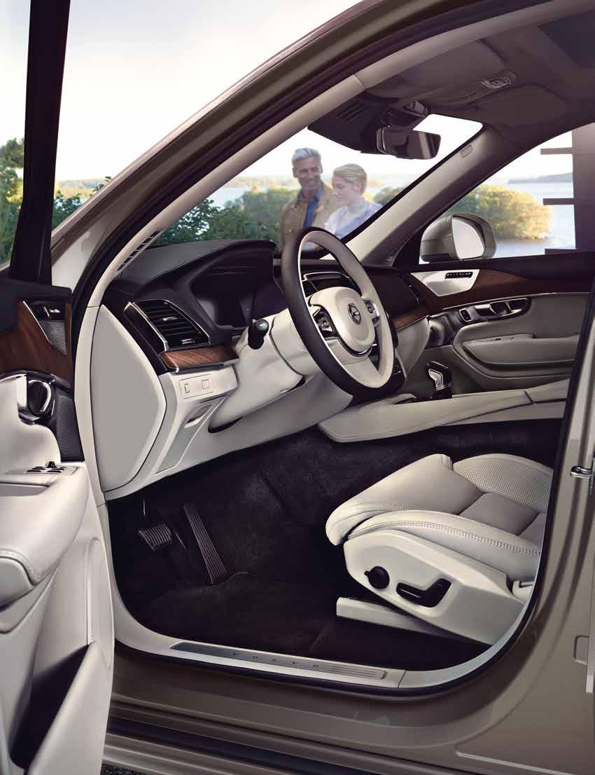 volvo XC90 The interior of the Volvo XC90 is truly special. It embodies our designers vision to create a space that combines a contemporary take on luxury with timeless seclusion.