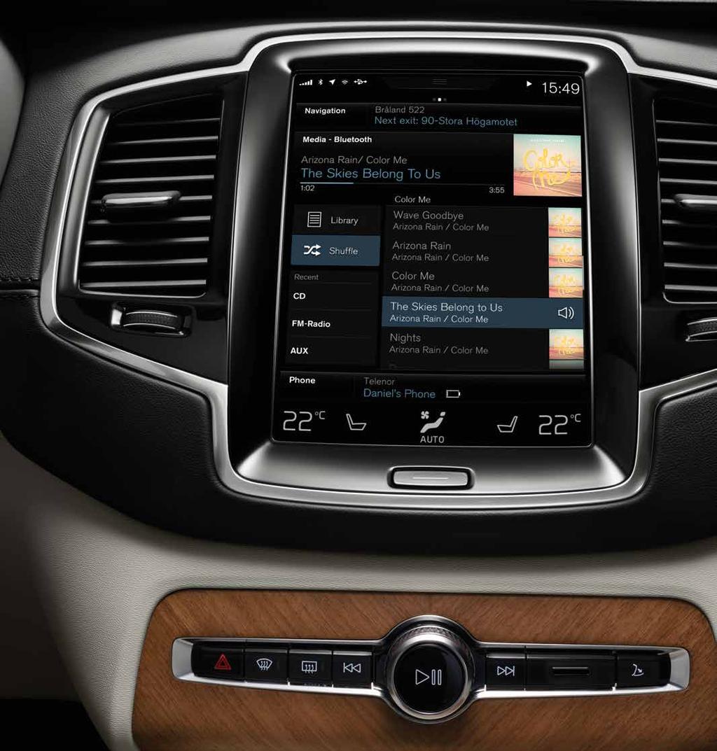 volvo XC90 Our sound systems turn any drive into a truly momentous experience. Connect with all your senses.