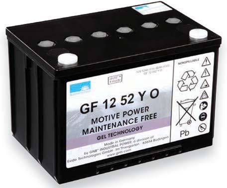 Motive Power > Sonnenschein GF Y Range dryfit block batteries Sonnenschein GFY Range (dryfit A500 cyclic The GFY block battery range is particularly suitable for the leisure and mobility market