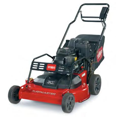 TurfMaster Commercial Walk-Behind Mower Complete Your Toro Experience The Toro TurfMaster 30 inch mower covers