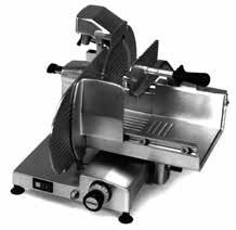 Manufactured in anodised aluminium to resist the corrosive effects of salts and acids Constructed for easy and fast cleaning Adjustable slice thickness up to 21mm H Series Gear Driven Slicer Fully