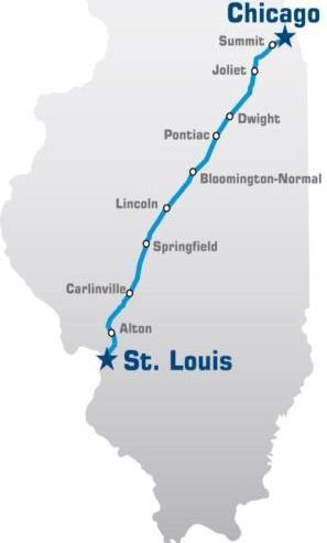 History: Chicago-St. Louis Corridor» IDOT has actively developed the Chicago to St.